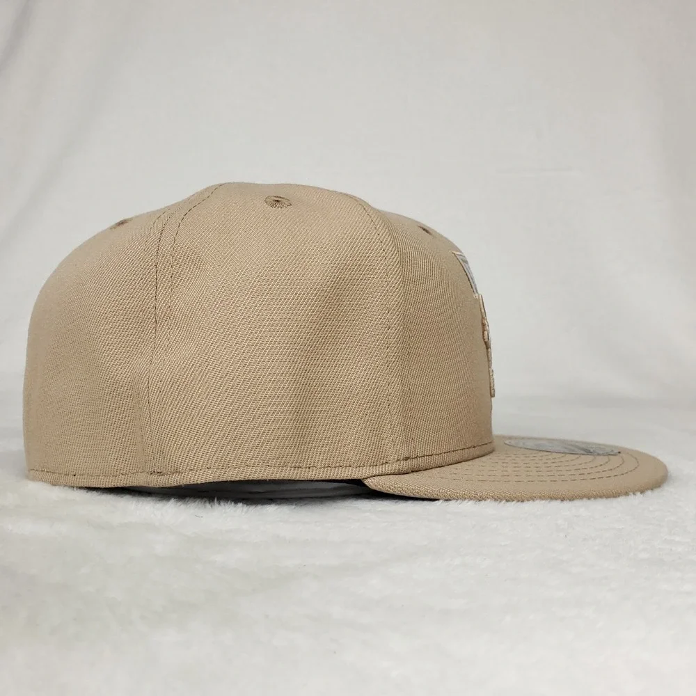 Toronto Blue Jays Mitchell‎ & Ness MLB Fitted 7 3/4 Flatbill Cap Hat Khaki NWT
